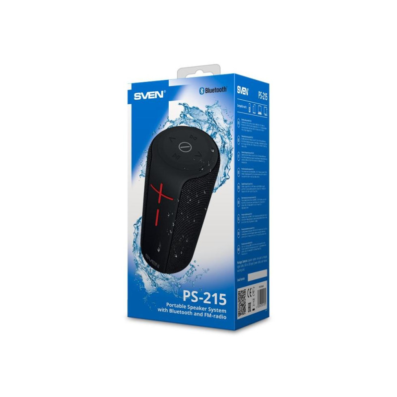 Портативная колонка Sven PS-215, Black