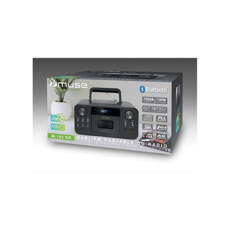 Портативная колонка Muse M-182 DB, Black