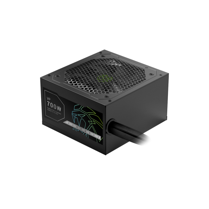 Power Supply ATX 700W GAMEMAX VP-700S, 80+ Bronze, 120mm, Active PFC, Flat cable design, Black