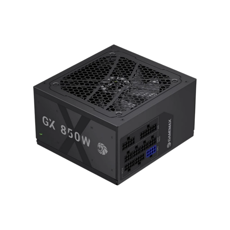 Power Supply ATX 850W GAMEMAX GX-850GF, 80+ Gold, 120mm, Active PFC, LLC+DC/DC, Temperature control fan, ATX 3.1, 