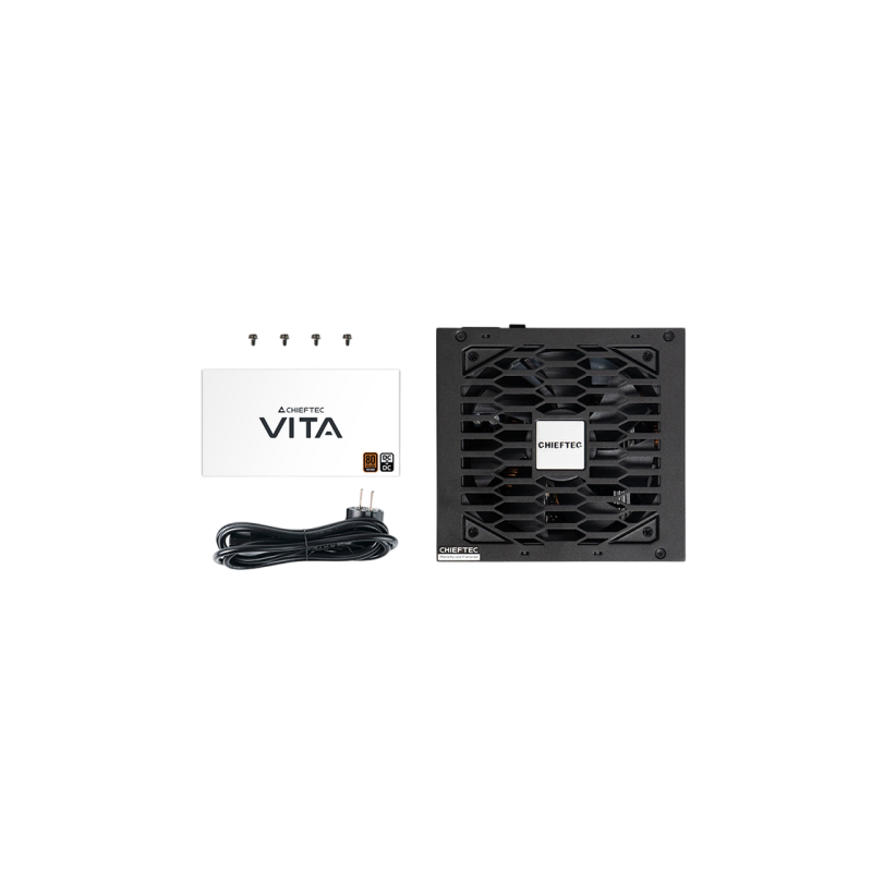 Power Supply ATX 850W Chieftec VITA BPX-850-C, 80+ Bronze, 120mm, Active PFC, Semi-modular, Black