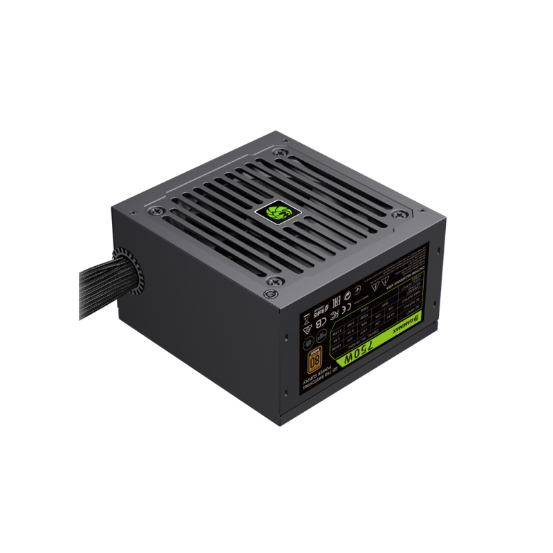 Power Supply ATX 750W GAMEMAX GE-750, 80+ Bronze, 120mm, Active PFC+Double tube forward, Temperature control fan,
