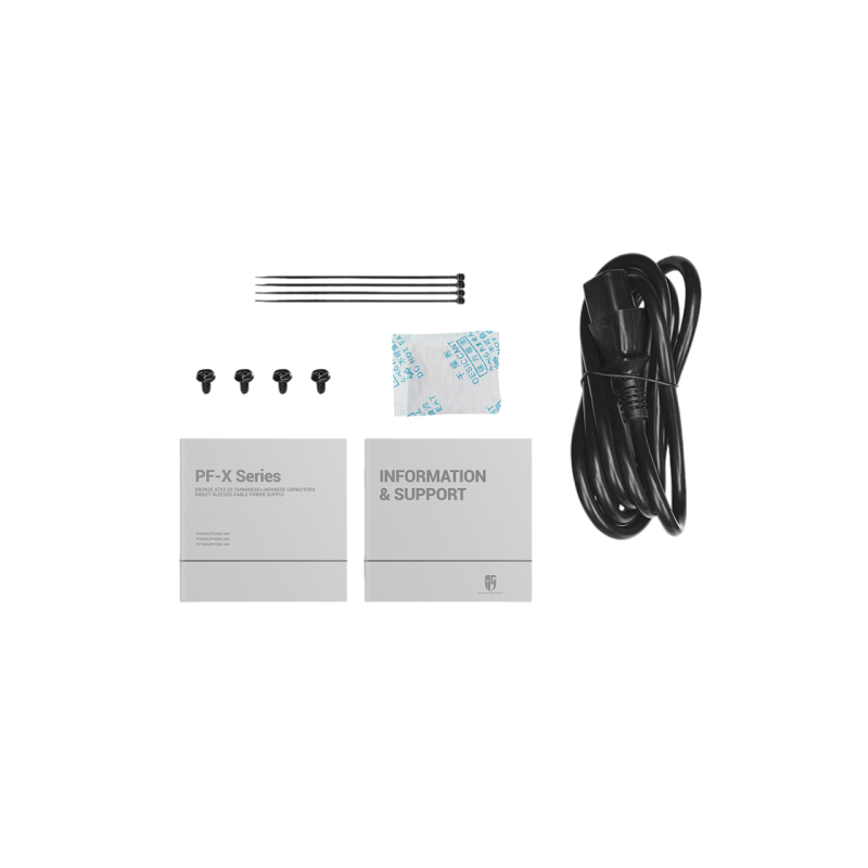 Power Supply ATX 600W Deepcool GamerStorm PF600X, 80+ Bronze, 120mm, Active PFC, DC/DC, Flat cable design, Black