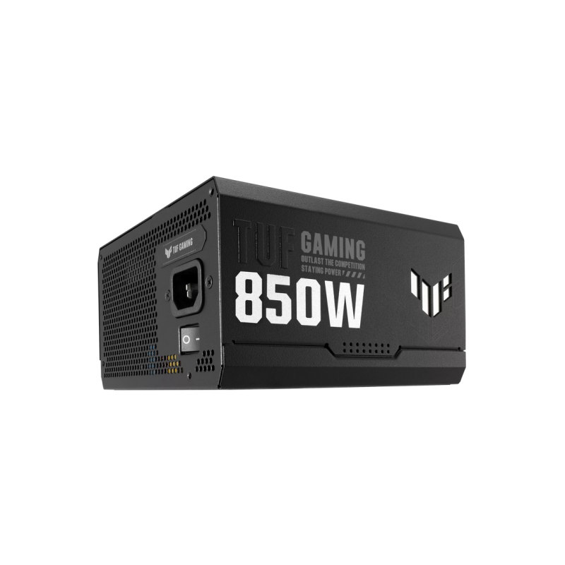 Блок питания ATX 850 Вт ASUS TUF Gaming, 80+ Gold, 150 мм, Active PFC, OPP/OVP/UVP/SCP/OCP/OTP, полностью модульный, черный