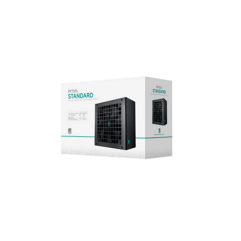 Power Supply ATX 750W Deepcool GamerStorm PF750L, 80+, 120mm, Active PFC+Double tube forward, Flat cable design,