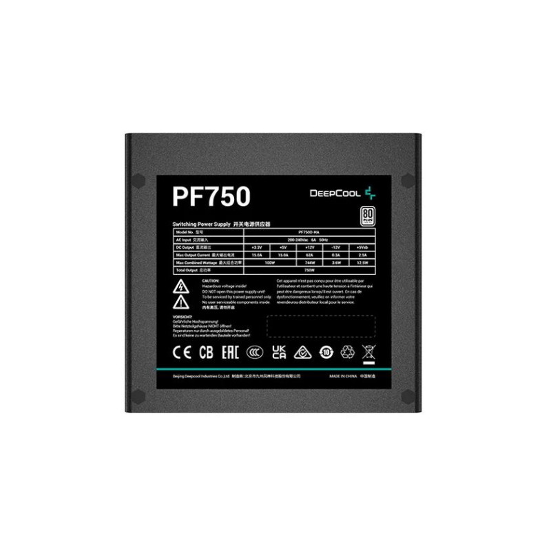 Bloc de alimentare 750W Deepcool PF750, Black