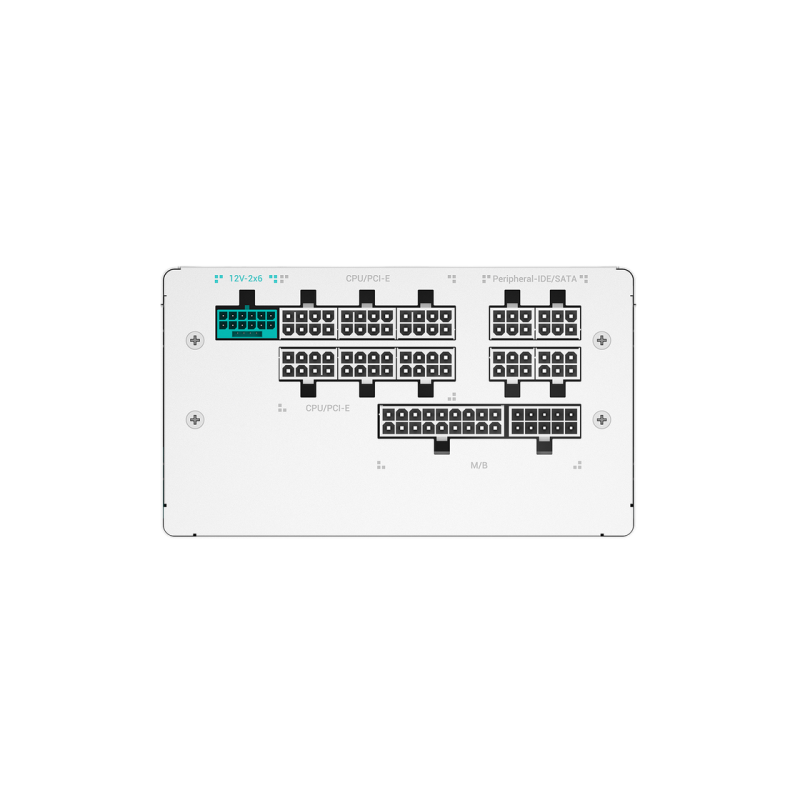 Power Supply ATX 1000W Deepcool GamerStorm PQ1000G WH, 80+ Gold, 120mm, Active PFC, LLC Halfl Bridge + DC/DC, ATX