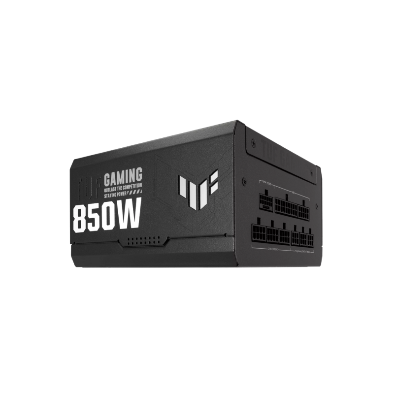 Блок питания ATX 850 Вт ASUS TUF Gaming, 80+ Gold, 150 мм, Active PFC, OPP/OVP/UVP/SCP/OCP/OTP, полностью модульный, черный