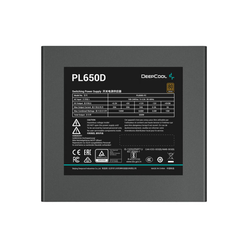 Блок питания 650W Deepcool PL650D