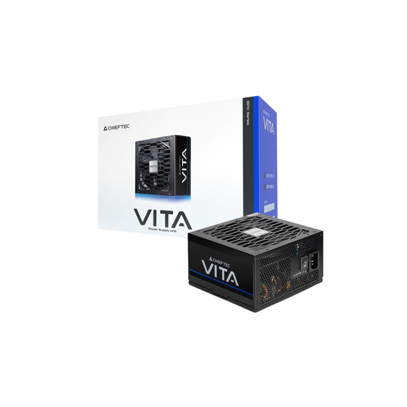 Power Supply ATX 850W Chieftec VITA BPX-850-C, 80+ Bronze, 120mm, Active PFC, Semi-modular, Black