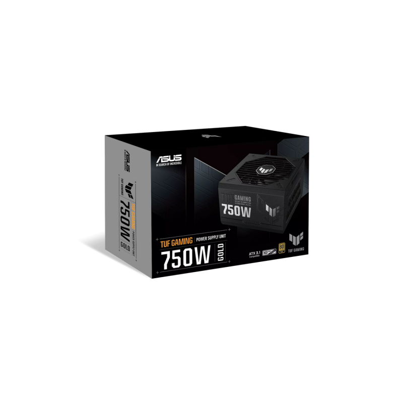Power Supply ATX 750W ASUS TUF Gaming, 80+ Gold, 150mm, Active PFC, OPP/OVP/UVP/SCP/OCP/OTP, Full Modular, Black