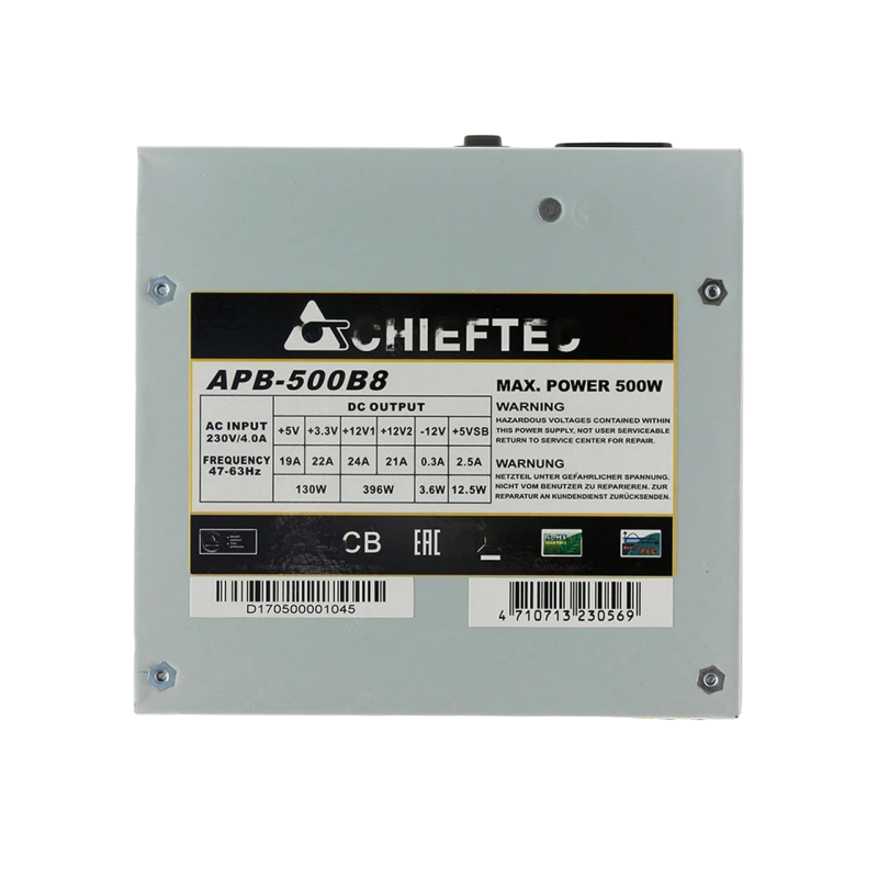 Блок питания 500 Вт Chieftec Value APB-500B8