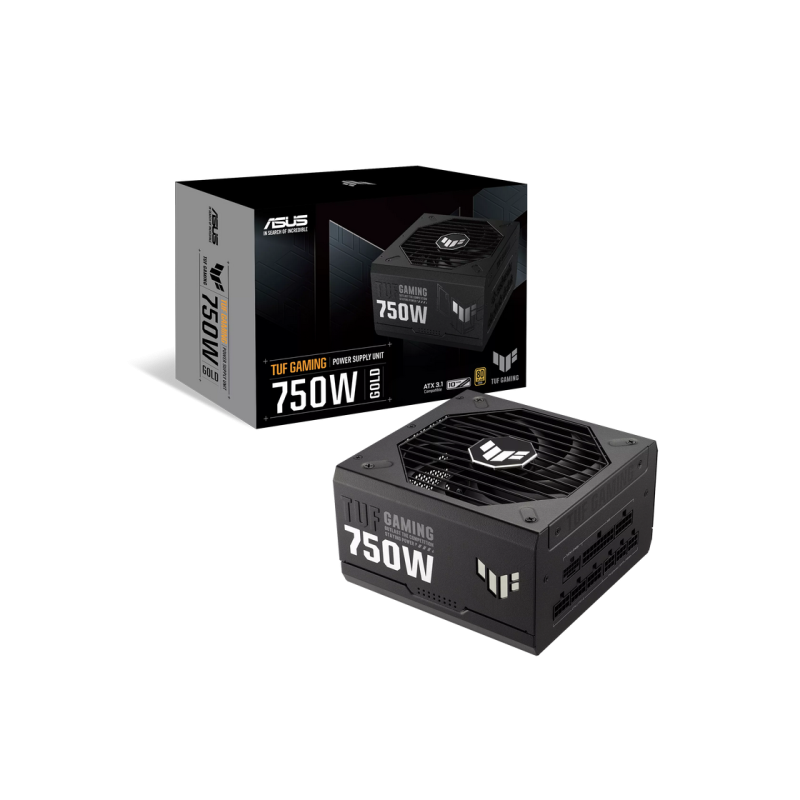 Power Supply ATX 750W ASUS TUF Gaming, 80+ Gold, 150mm, Active PFC, OPP/OVP/UVP/SCP/OCP/OTP, Full Modular, Black