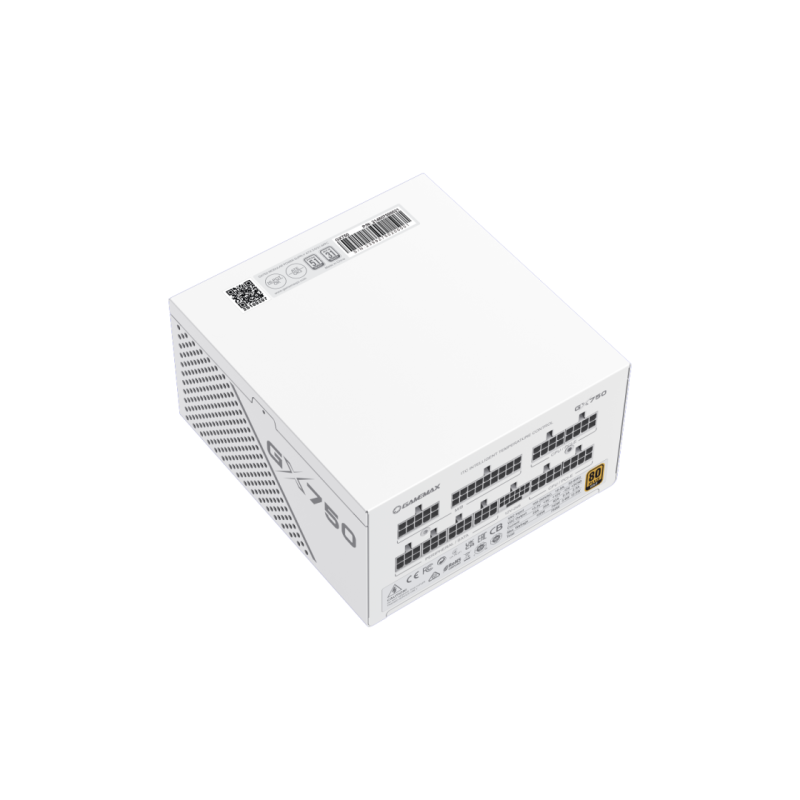 Блок питания ATX 750 Вт GAMEMAX GX-750 PRO, 80+ Gold, 135 мм, ATX 3.1, PCIe 5.1, LLC+DC/DC, полностью модульный, белый