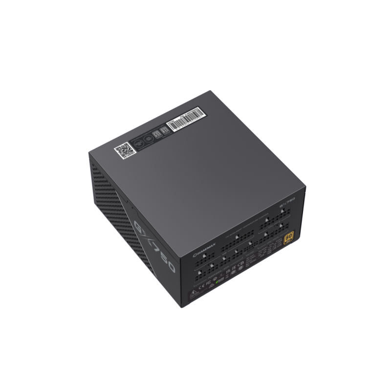 Блок питания ATX 750 Вт GAMEMAX GX-750 PRO, 80+ Gold, 135 мм, ATX 3.1, PCIe 5.1, LLC+DC/DC, полностью модульный, черный