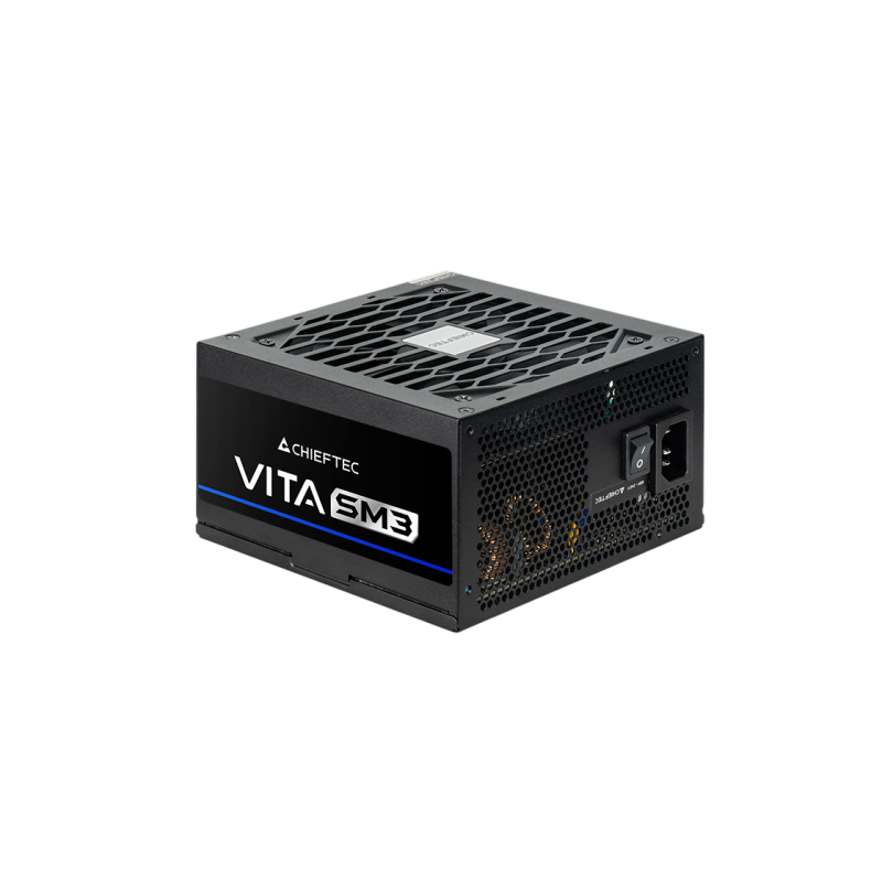 Power Supply ATX 750W Chieftec VITA SM3, BPX-750-C, 80+ Bronze, 120mm, Active PFC, Long black cables, Black