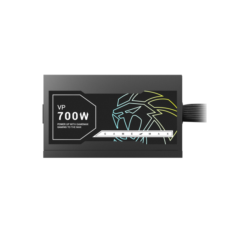 Power Supply ATX 700W GAMEMAX VP-700S, 80+ Bronze, 120mm, Active PFC, Flat cable design, Black