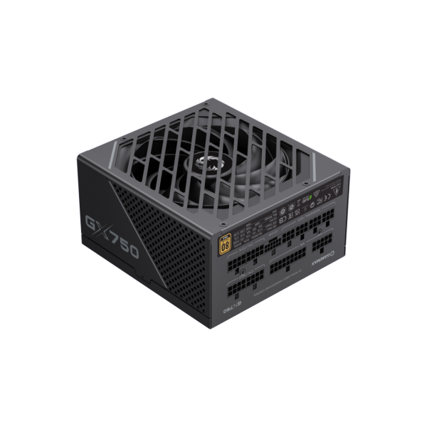 Power Supply ATX 750W GAMEMAX GX-750 PRO, 80+ Gold, 135mm, ATX 3.1, PCIe 5.1, LLC+DC/DC, Full Modular, Black