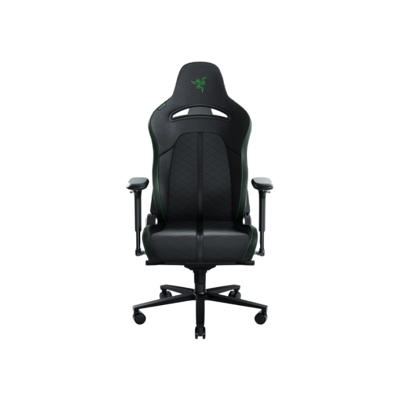 Gaming Chair Razer Enki - Green, Maximum load 136 kg, Headrest & Lumbar cushion, Black/Green