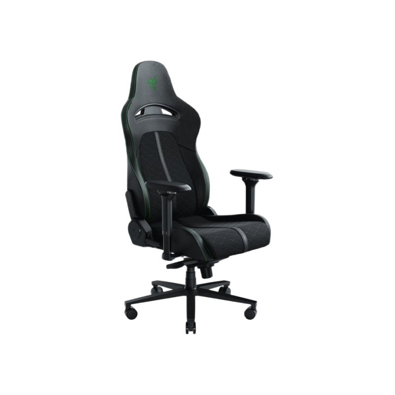Gaming Chair Razer Enki - Green, Maximum load 136 kg, Headrest & Lumbar cushion, Black/Green