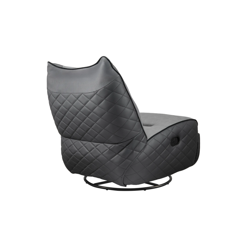 Gaming Sofa Cougar Overlord Neo Gray/Black, User max load up to 150kg/height 160-195cm, Rock, Recline and Swivel,