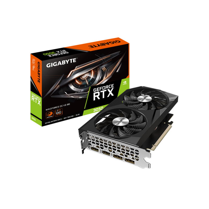 Gigabyte RTX 3050 8GB GDDR6 WindForce OC