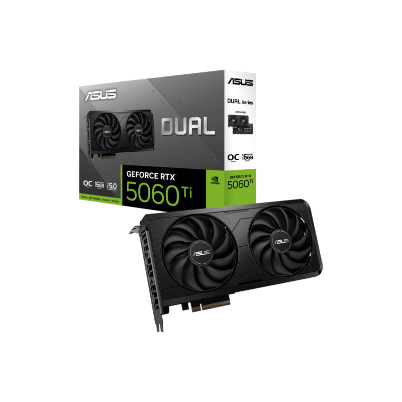 VGA ASUS RTX5060Ti 16GB GDDR7 Dual OC EVO (DUAL-RTX5060TI-O16G-EVO bulk