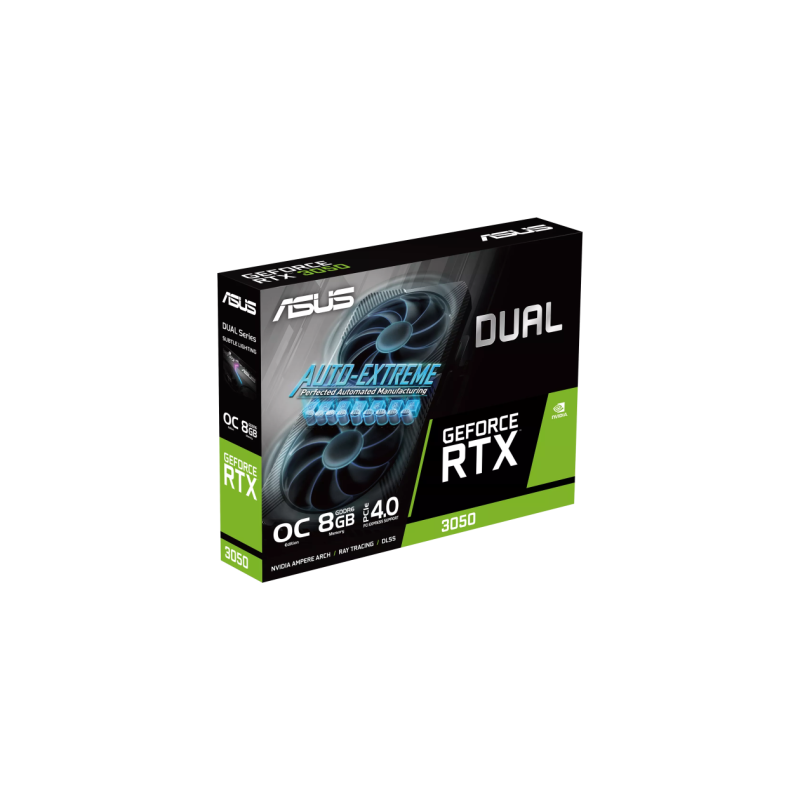 Видеокарта Asus GeForce RTX 3050 Dual OC, DUAL-RTX3050-O8G-V2