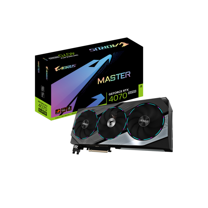 Placa Video Gigabyte GeForce RTX 4070 Super 12GB GDDR6X Aorus Master