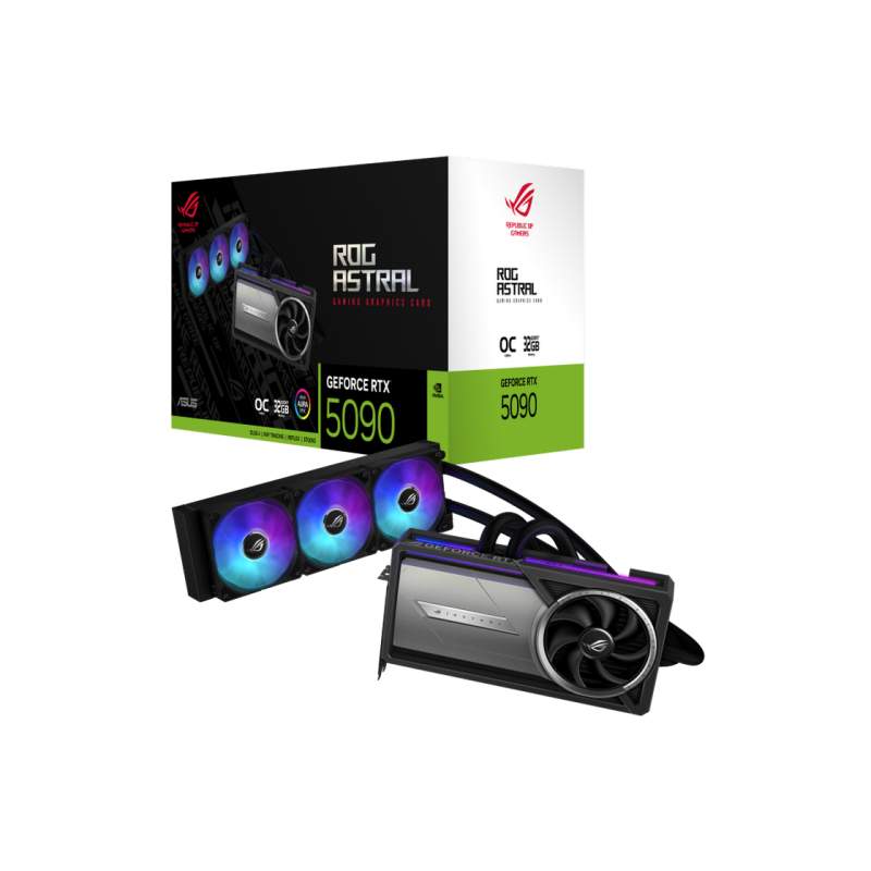 VGA ASUS RTX5090 32GB GDDR7 ROG Astral Gaming LC OC (ROG-ASTRAL-LC-RTX5090-O32G-GAMING