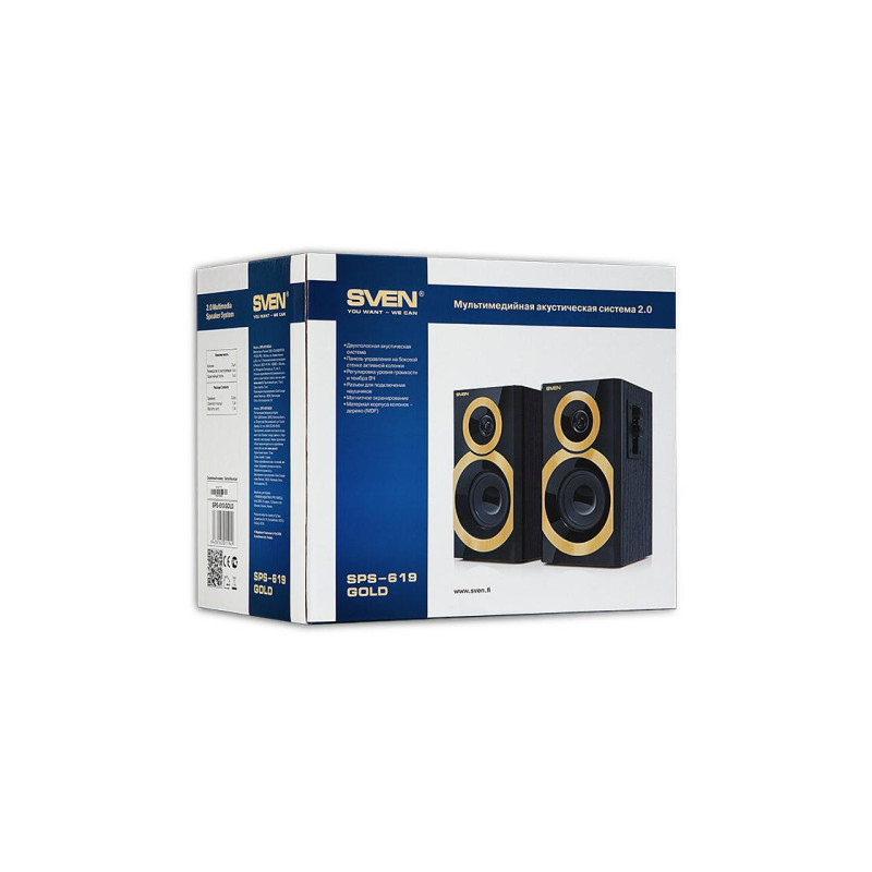 Колонка Sven SPS-619 Black/GOLD