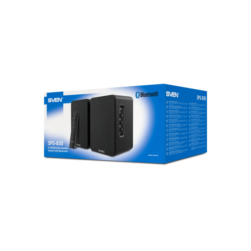 Акустическая система SVEN "SPS-830", 60 Вт, Bluetooth, RCA*2, USB, Оптический, HDMI, ПДУ, чёрный