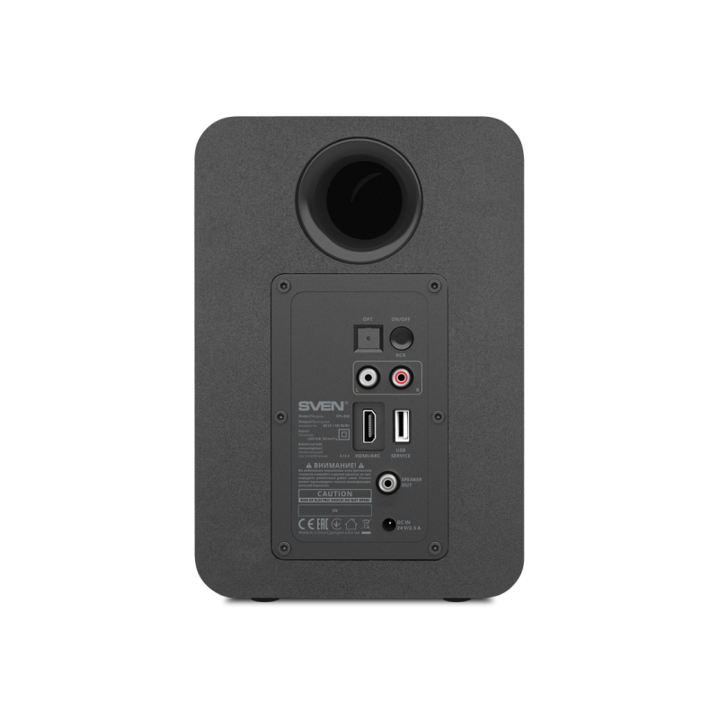 Акустическая система SVEN "SPS-830", 60 Вт, Bluetooth, RCA*2, USB, Оптический, HDMI, ПДУ, чёрный