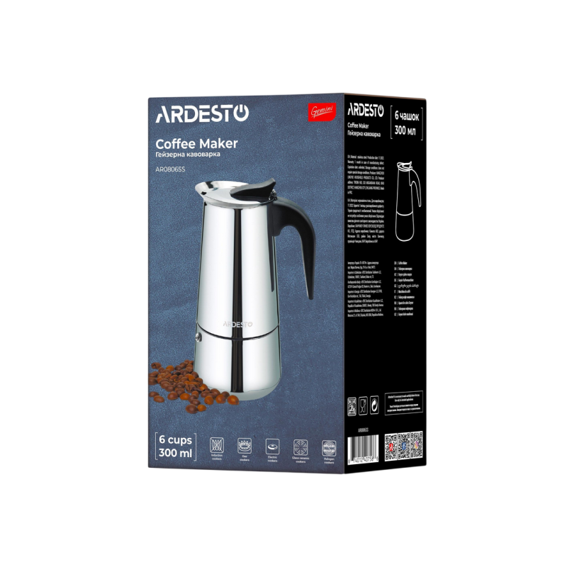Coffee Maker ARDESTO AR0806SS Gemini Apulia