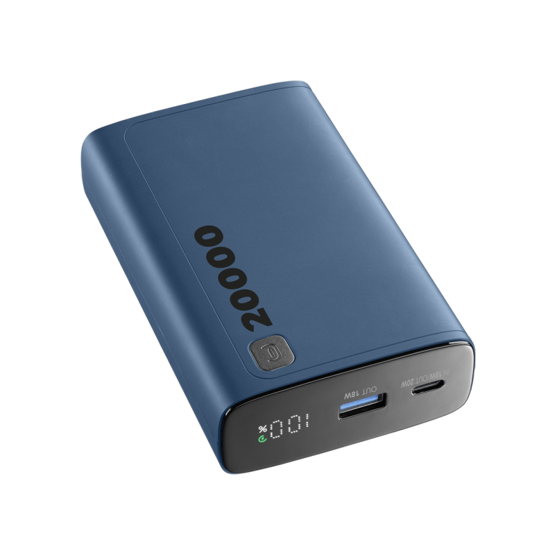 Power Bank Cellularline 20000mAh, Elite 20W, Blue