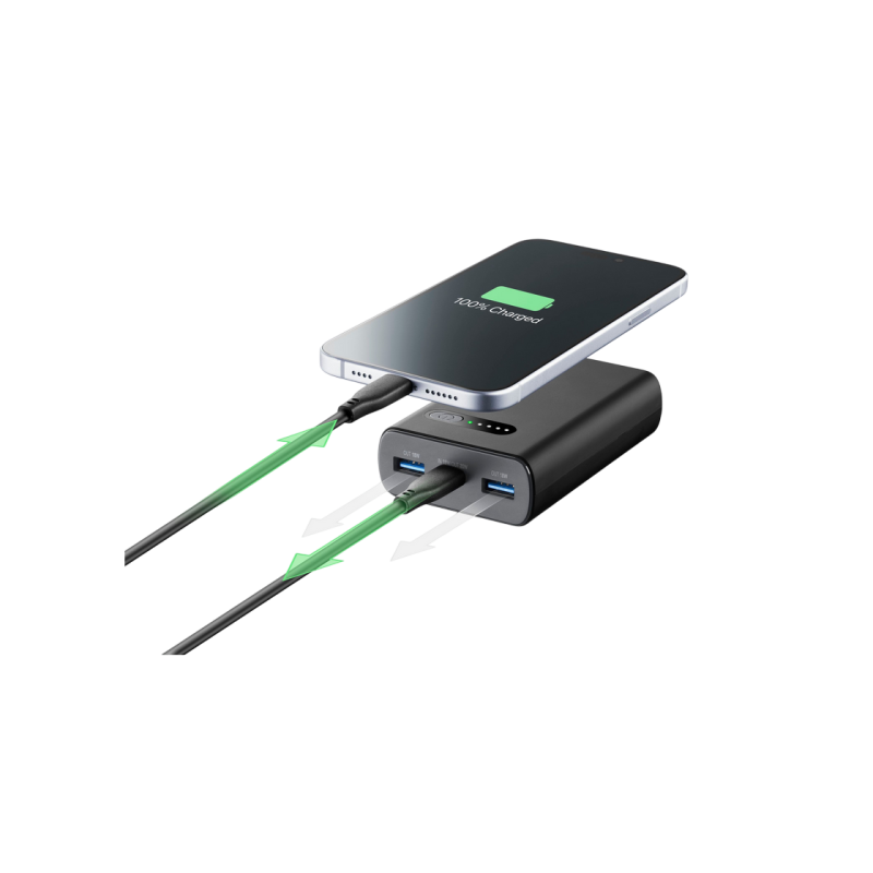 Пауэрбанк Cellularline Fast PD 20W, Black