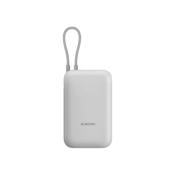 Power Bank, Xiaomi 20000 mah, (Integrated Cable) Light Gray GL