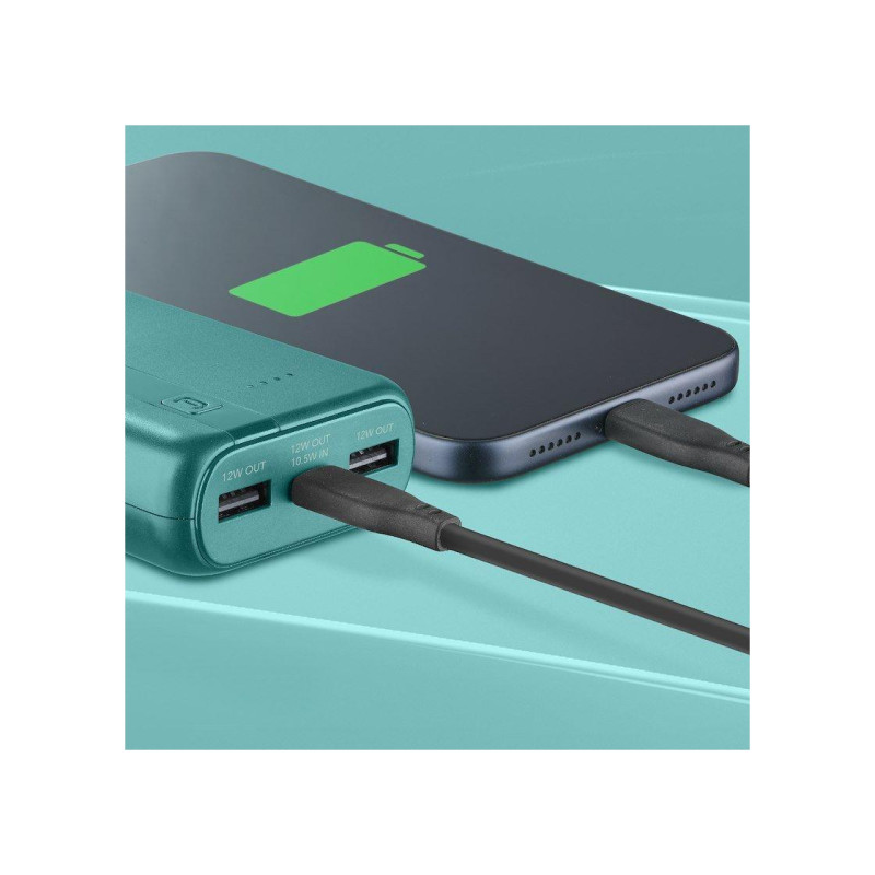 Power Bank Cellularline 10000mAh, Essential, Blue