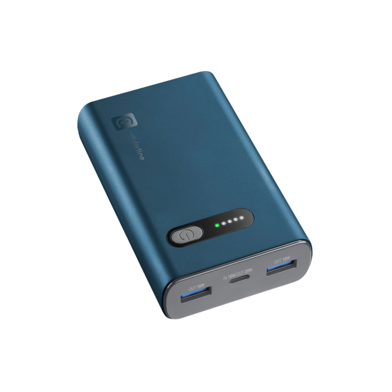 Power Bank Cellularline Fast PD 20W, Green