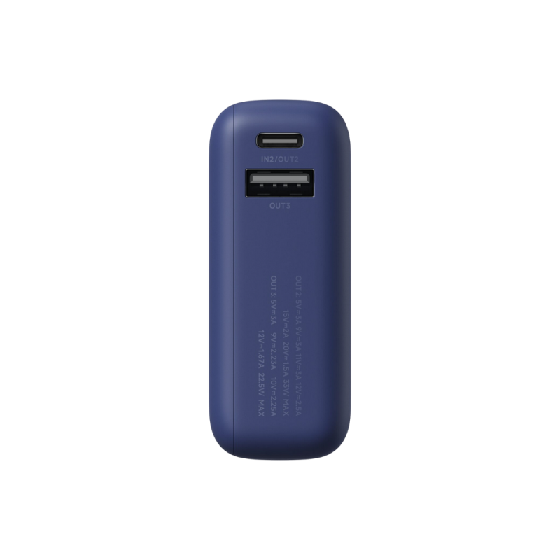 Внешний аккумулятор Xiaomi 10000 мА·ч, 33 Вт (со встроенным кабелем), цвет Ice Blue GL
