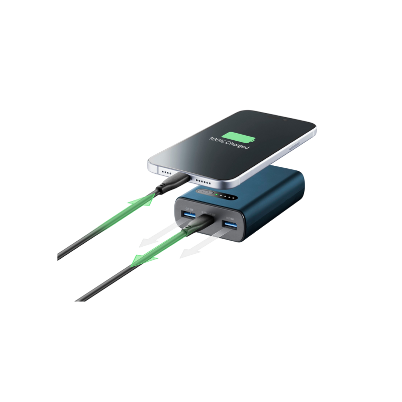 Power Bank Cellularline Fast PD 20W, Green