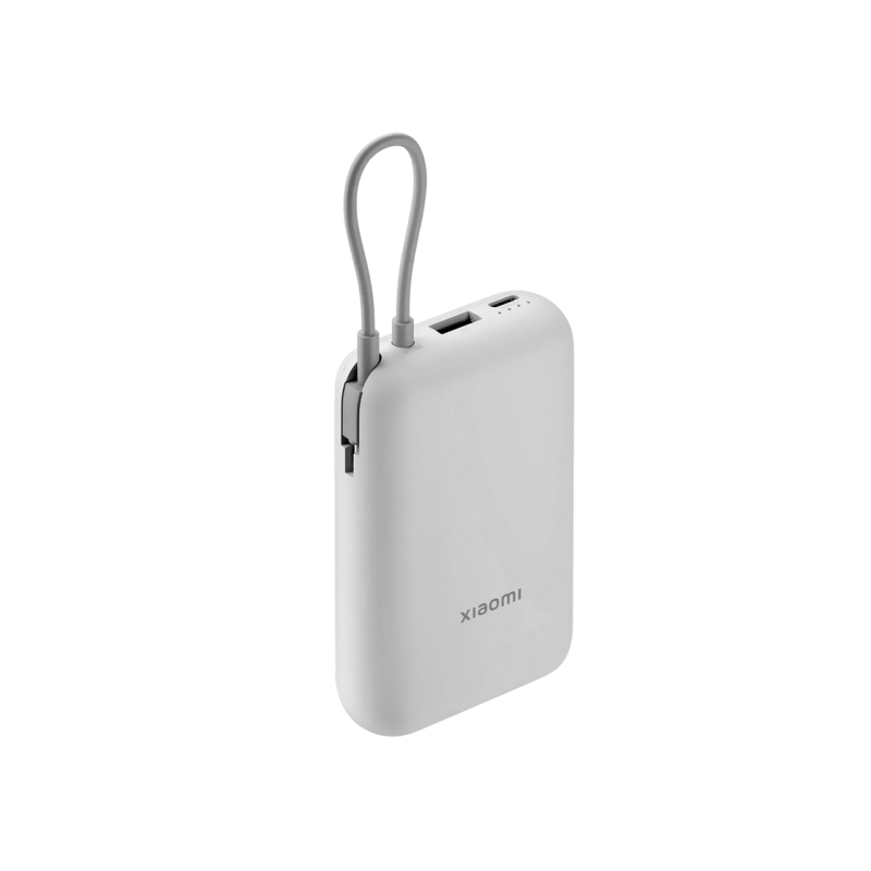 Power Bank, Xiaomi 20000 mah, (Integrated Cable) Light Gray GL