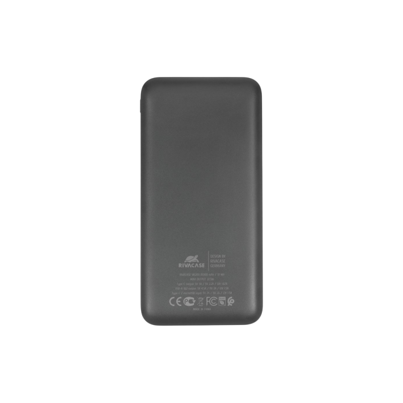 Power Bank 10.000 mAh - Rivacase VA2101, Black