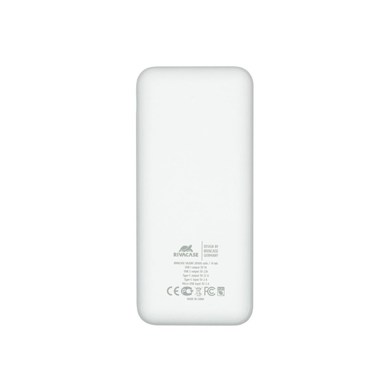 Пауэрбанк Rivacase VA2081, White