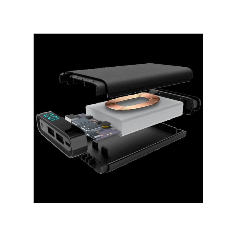 Пауэрбанк Cellularline 8000mAh Wireless, Black