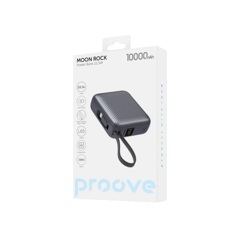 Пауэрбанк Proove Moon Rock 22.5W, Gray