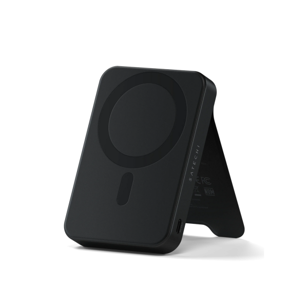 Power Bank, Satechi Qi2 10000 mah Magnetic with stand, Black