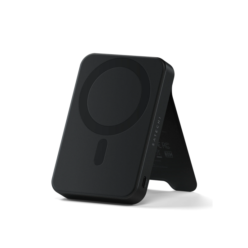 Power Bank, Satechi Qi2 10000 mah Magnetic with stand, Black