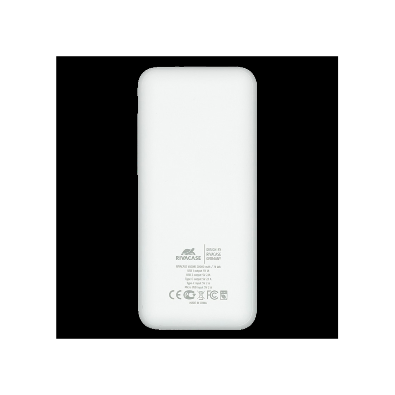 Пауэрбанк Rivacase VA2081, White