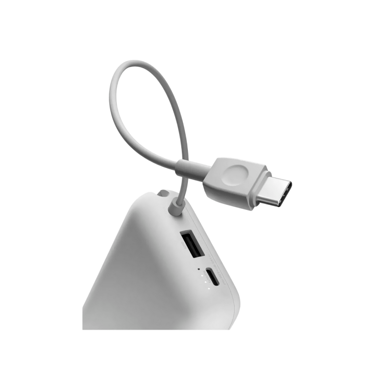 Power Bank, Xiaomi 20000 mah, (Integrated Cable) Light Gray GL